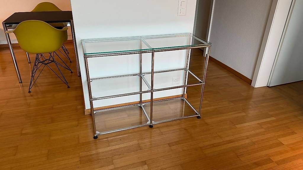 Scaffali: USM Haller Glasregal mit Glasauflage – Usato da Zug venduto da tho_b78v 3