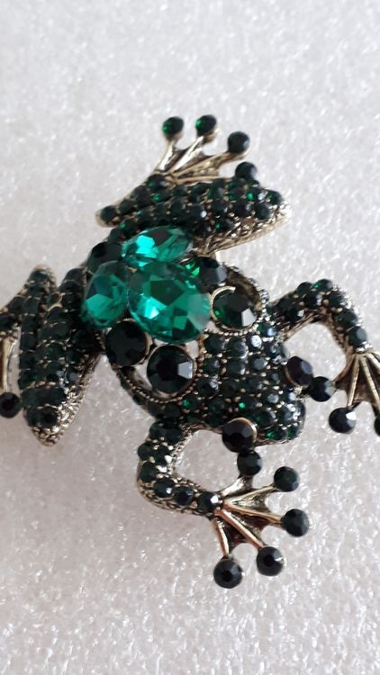 3 Frosch Broschen Set - Emaille Anstecknadeln Für Kleidung