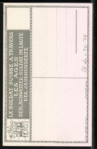 Foto, Lettere & Cartoline: sign. Ed. Elzingre: Schweizer Soldat im  – Usato da Berlin venduto da bartko-reher 1