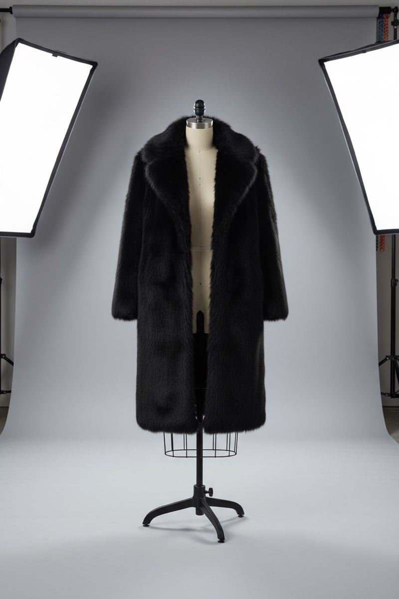 H&M Cappotti: H&M Kunstfell Mantel Schwarz, Lang, Gr. S – Nuovo (secondo la descrizione) da Zürich venduto da ElissZurich 4