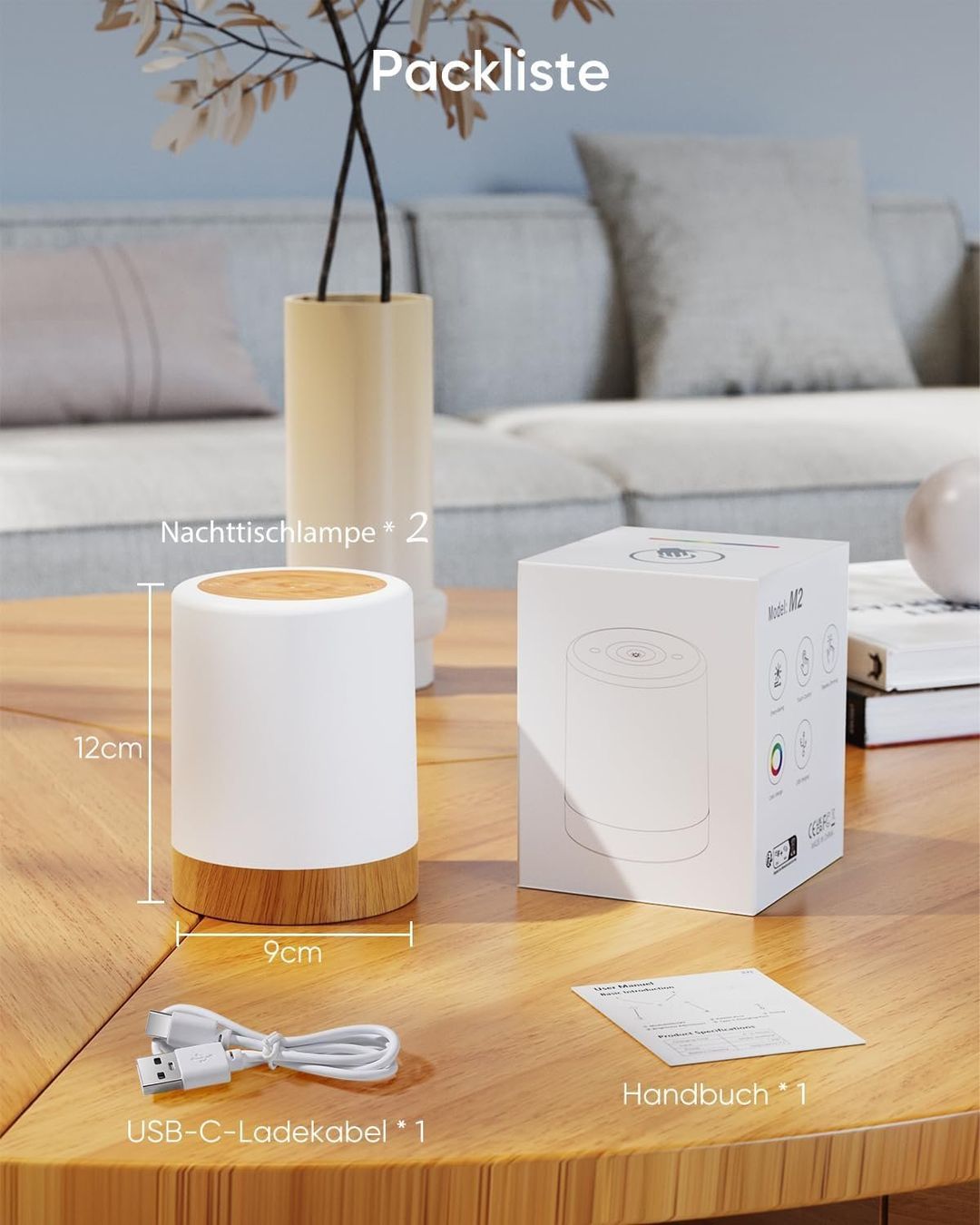 Lampen: Nachttischlampe Touch 2 Stück – Neu und originalverpackt aus Nuglar von SaleRitter 6