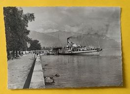 Le Vapeur Hélvétie Vevey jardin du Rivage 1955