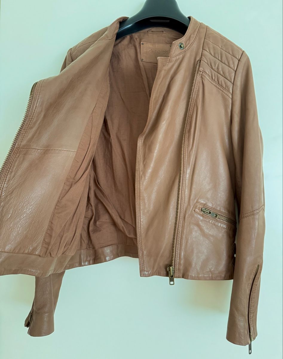 Jacken: Süd Express Leather Jacket - Women's Size M - Beige – Gebraucht aus Zollikerberg von MK-13 4