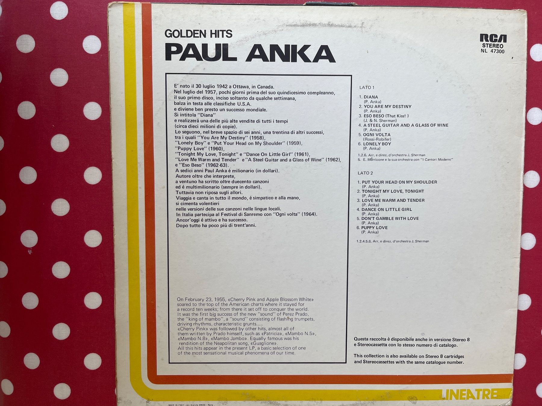 Vinyles: A526/Paul Anka - Golden Hits – D'occasion à Frutigen par Philippe_jsp 1
