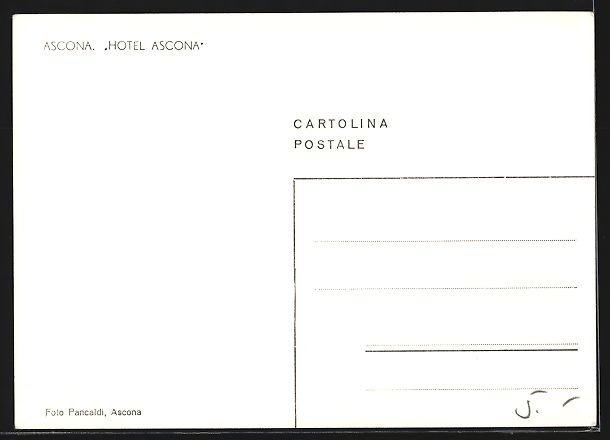 Cartoline postali: AK Ascona, Hotel Ascona – Usato da Berlin venduto da bartko-reher 1