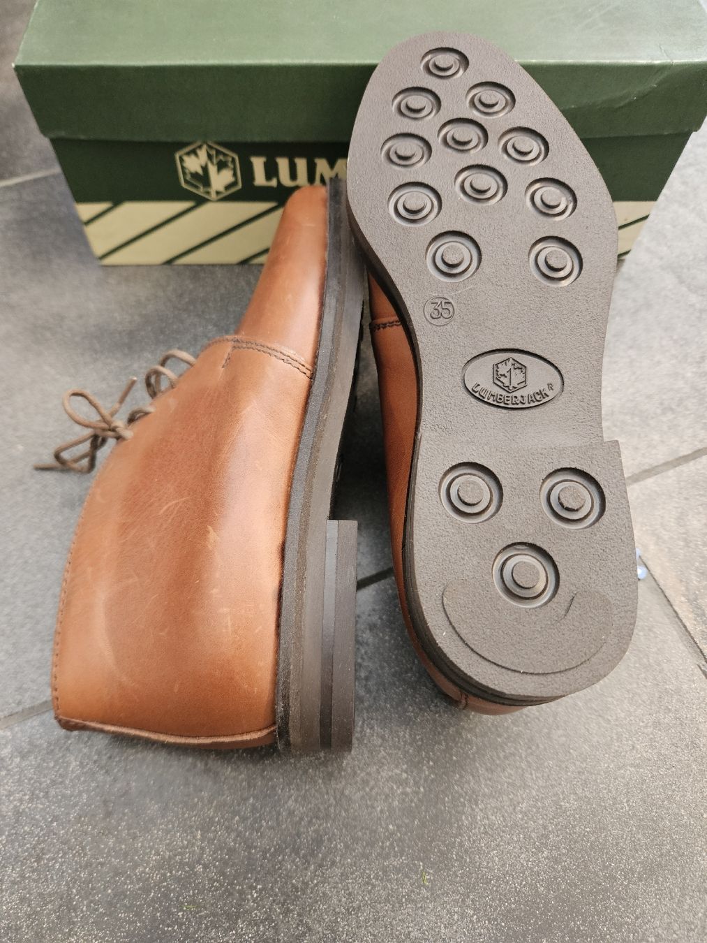 Scarpe da donna: Lumberjack Leder Boots Gr. 35 Choco Braun  Neu – Nuovo (secondo la descrizione) da Ormalingen venduto da nomolnoi 3