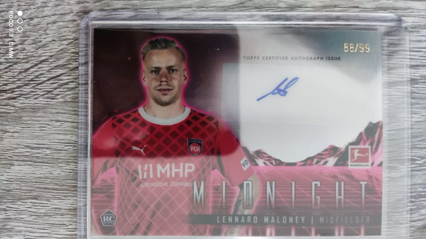 Topps Carte collezionabili: Topps Midnight 23/24 Lennard Malony /99 mit Auto – Usato da St. Gallen venduto da RudyundFloydCards