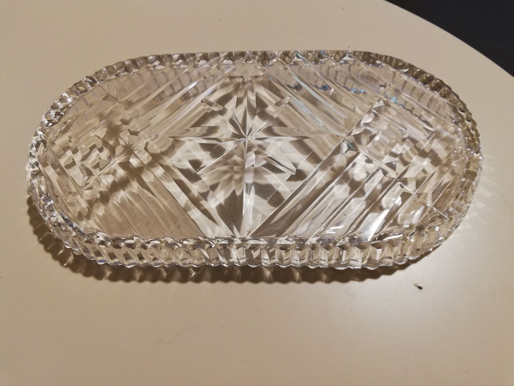 Piatti di portata: Servierplatte Glas Verziert mit Gravuren – Usato da Zürich venduto da zurclich 3
