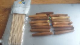 15 bois et brochettes en bois