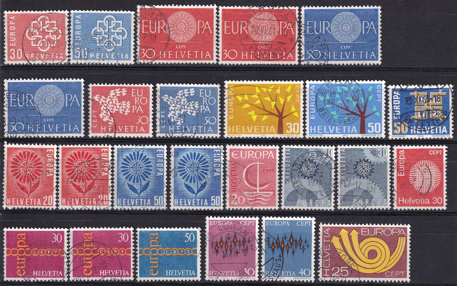 Tutti i francobolli: CH, Europa, Lot gestempelt – Usato da Castione venduto da Rx-stamps