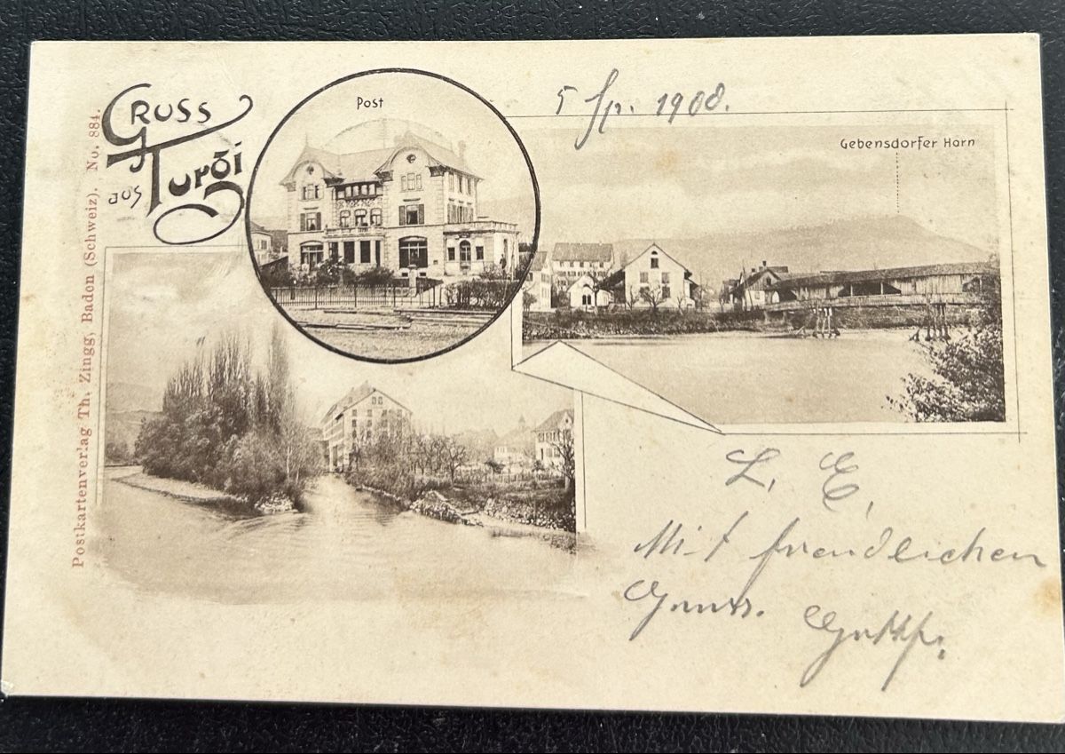 Cartoline postali: Gruss aus Turgi  – Usato da Horw venduto da Tellbub