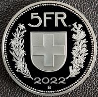 5 Franken 2022 pp / aus Münzsatz / in einer Münzkapsel