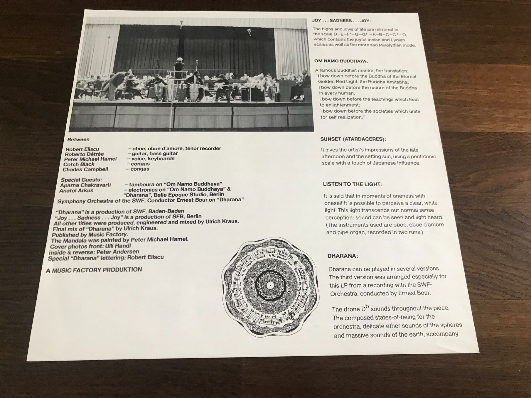 Schallplatten: BETWEEN / Peter Michael Hamel - Dharana - Wergo - Krautrock – Gebraucht aus Buchs AG von Archie 2