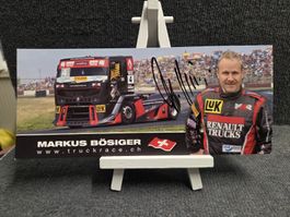 Original Signiert vom Markus Bösiger Schweizer Rennfahrer 