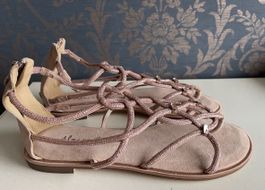 Sandales Alma en Pena T41 rose poudré, parfaites été!