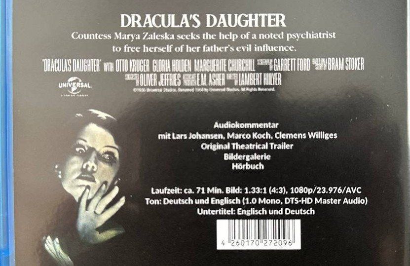Tous les DVDs: Dracula's Daughter Blu-ray – D'occasion à Beringen par Mantafisch1 2