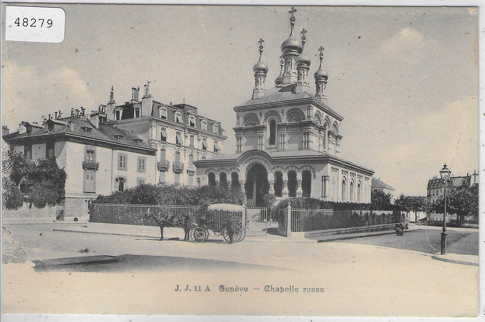 Cartoline postali: Geneve - Chapelle russe - animee – Usato da Ettingen venduto da Kartenplanet