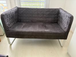 Kompaktes IKEA Knopparp Sofa Grau