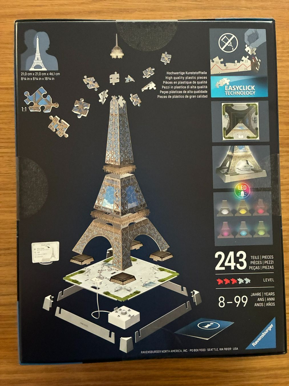 Ravensburger Puzzle: -NEU- 3D Puzzle Iconics: Eiffelturm - mit Licht – Nuovo e nell'imballaggio originale da Muttenz venduto da Juvenile33 1