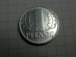 Deutschland - DDR 1 Pfennig, 1968 neu