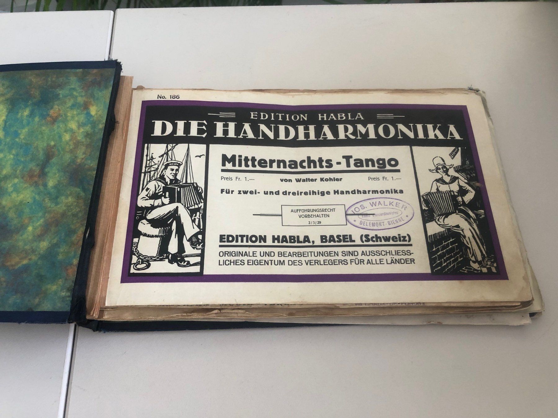 Libri: Notenbuch antik – Usato da Brügg BE venduto da rutschimedizin 1
