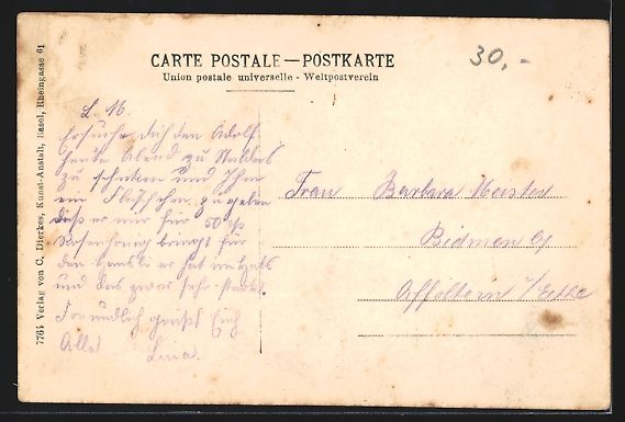 Cartoline postali: Brittern /Matten im Emmenthal, Spezereih – Usato da Berlin venduto da bartko-reher 1