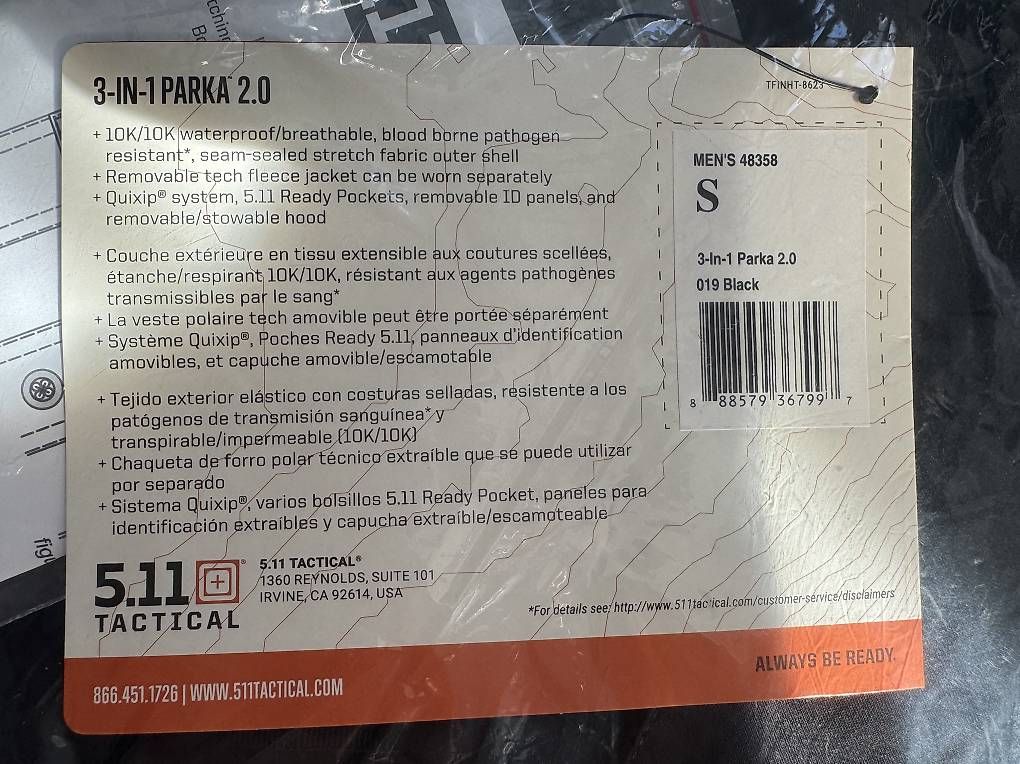 Mäntel: 5.11 3-in-1 Parka 2.0 – Neu und originalverpackt aus Neuhausen am Rheinfall von Goofy567 2