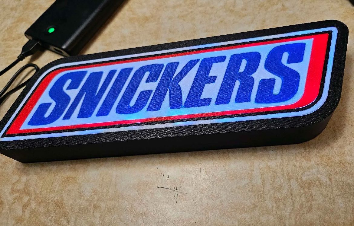 Lampade: Lampe LightBox LED snickers – Nuovo (secondo la descrizione) da Noville venduto da Berlusconi55 1
