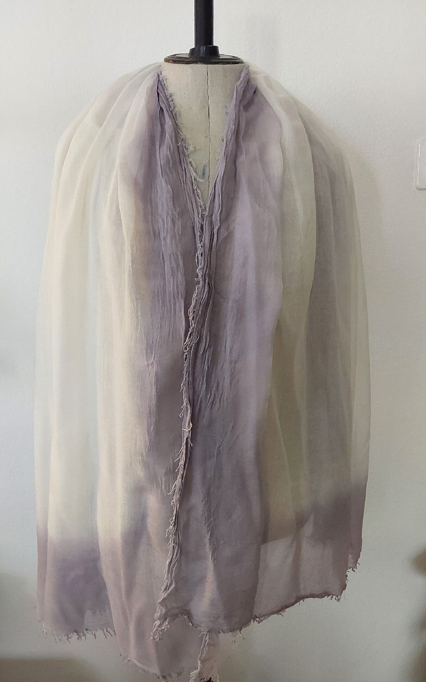 Foulard & Sciarpe: Schal Viskose  lila weiss – Nuovo (secondo la descrizione) da Köniz venduto da scopello12 1