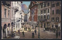 AK Lugano, Piazza Dante, 1924