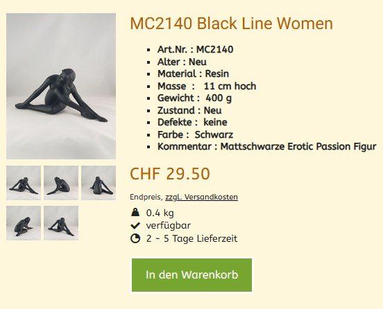 Figuren: Akt Figur MC2140 Women – Neu und originalverpackt aus Hagenbuch ZH von cougar1 1
