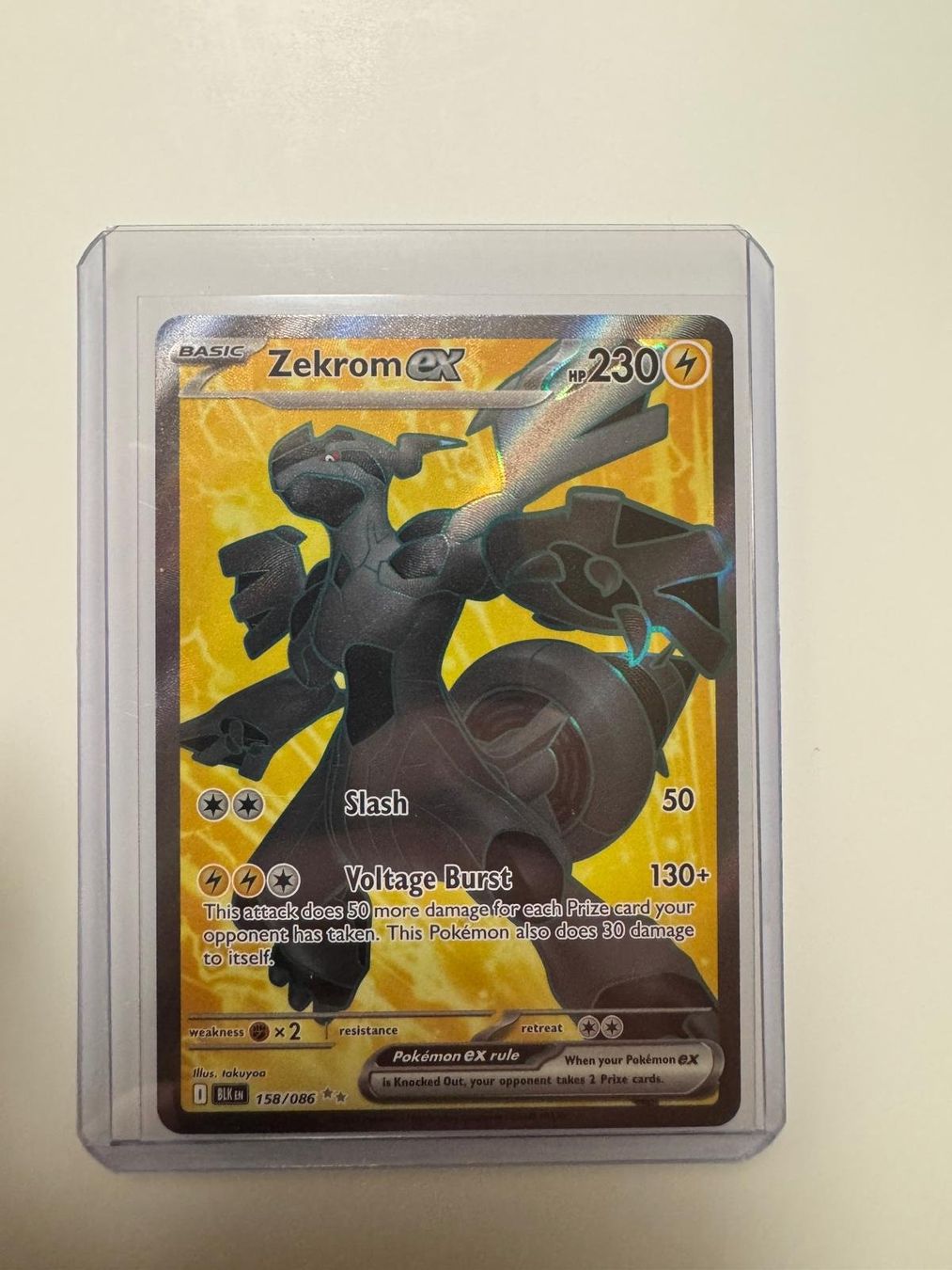 Pokémon Sammelbilder & Trading cards: Zekrom ex | Ultra Rare | BLK 158/086 | EN – Gebraucht aus Spreitenbach von Snacky96