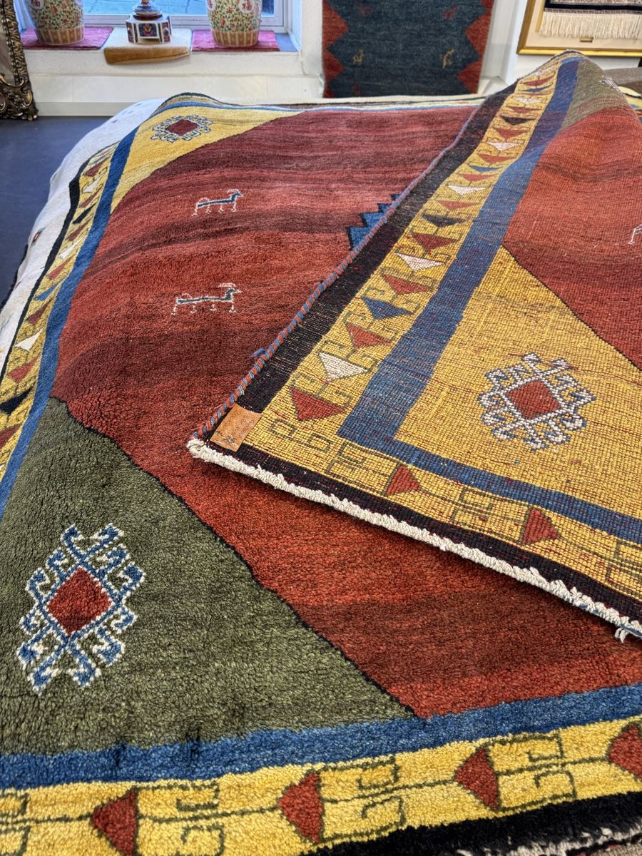 Gabbeh Tappeti: Gabbeh Teppich, Handgeknüpft, 200x200cm – Nuovo (secondo la descrizione) da Liestal venduto da galerie_nategh 4