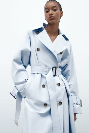 ZARA klassischer Trench Trenchcoat  Gr.S 38-40 NEU 169.-