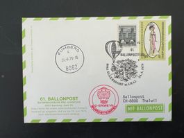 61. Ballonpostflug 1979 Eggersdorf Graz -Kumberg   (G554)
