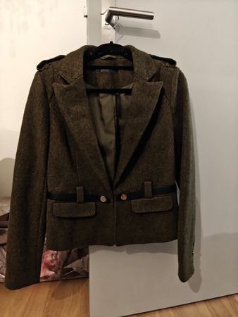 Jacke/Blazer - Olivgrün - Gr. 38