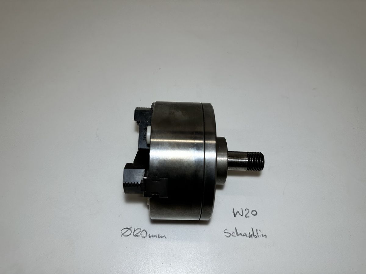 Schaublin Tutti gli attrezzi: Schaublin Schnellspannfutter 3BF Dreibackenfutter W20 120mm – Usato da Boswil venduto da ABLagerBoswil 4