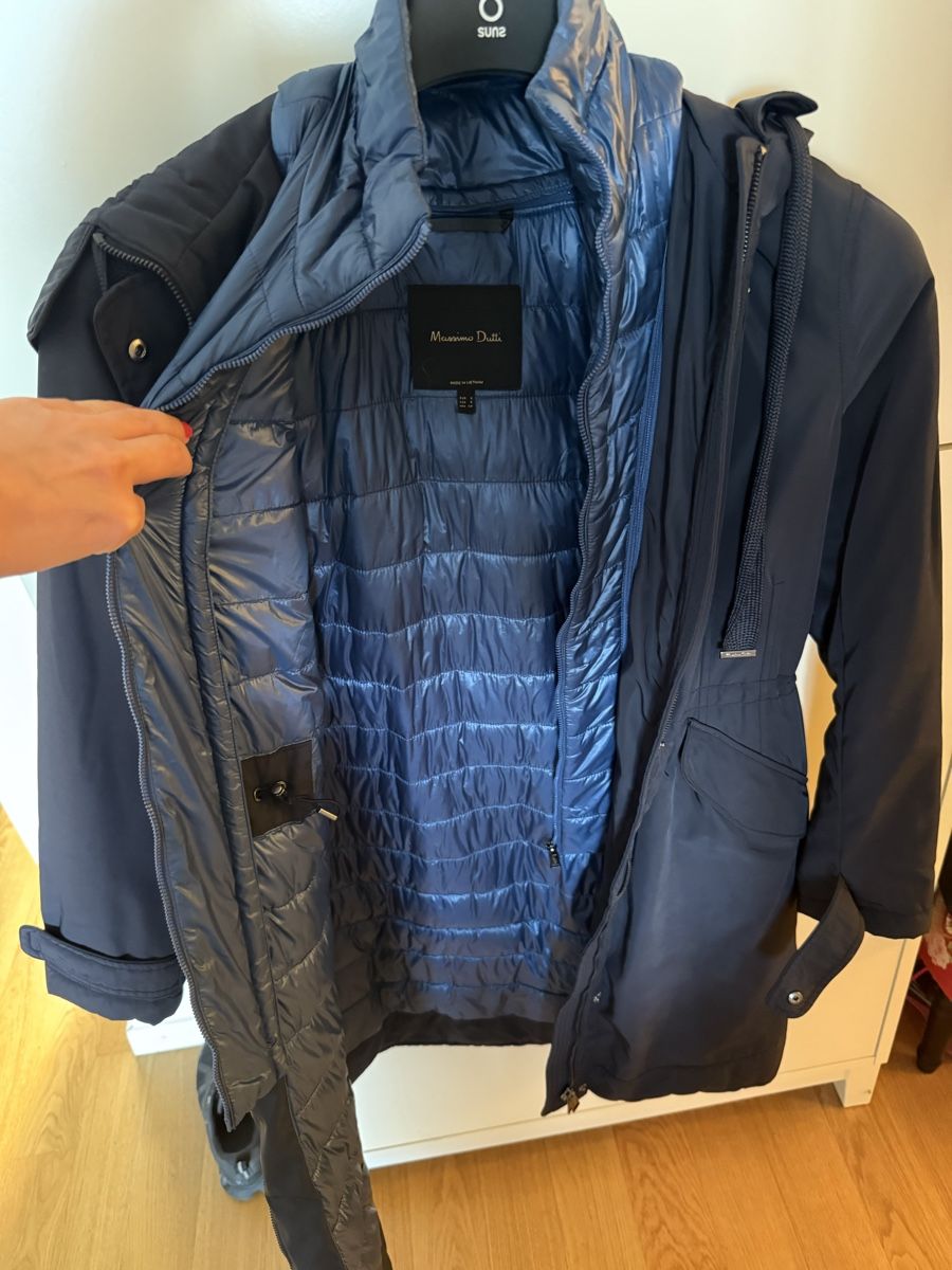Massimo Dutti Giacche: Massimo Dutti parka dark blue with inner jacket medium – Nuovo (secondo la descrizione) da Horgen venduto da Salomee02 3