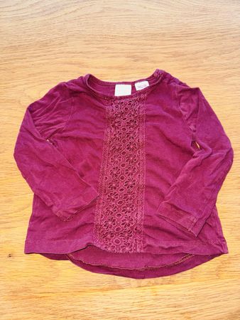 Zara Babygirl Shirt, bordeaux, Gr. 92, Top Zustand!