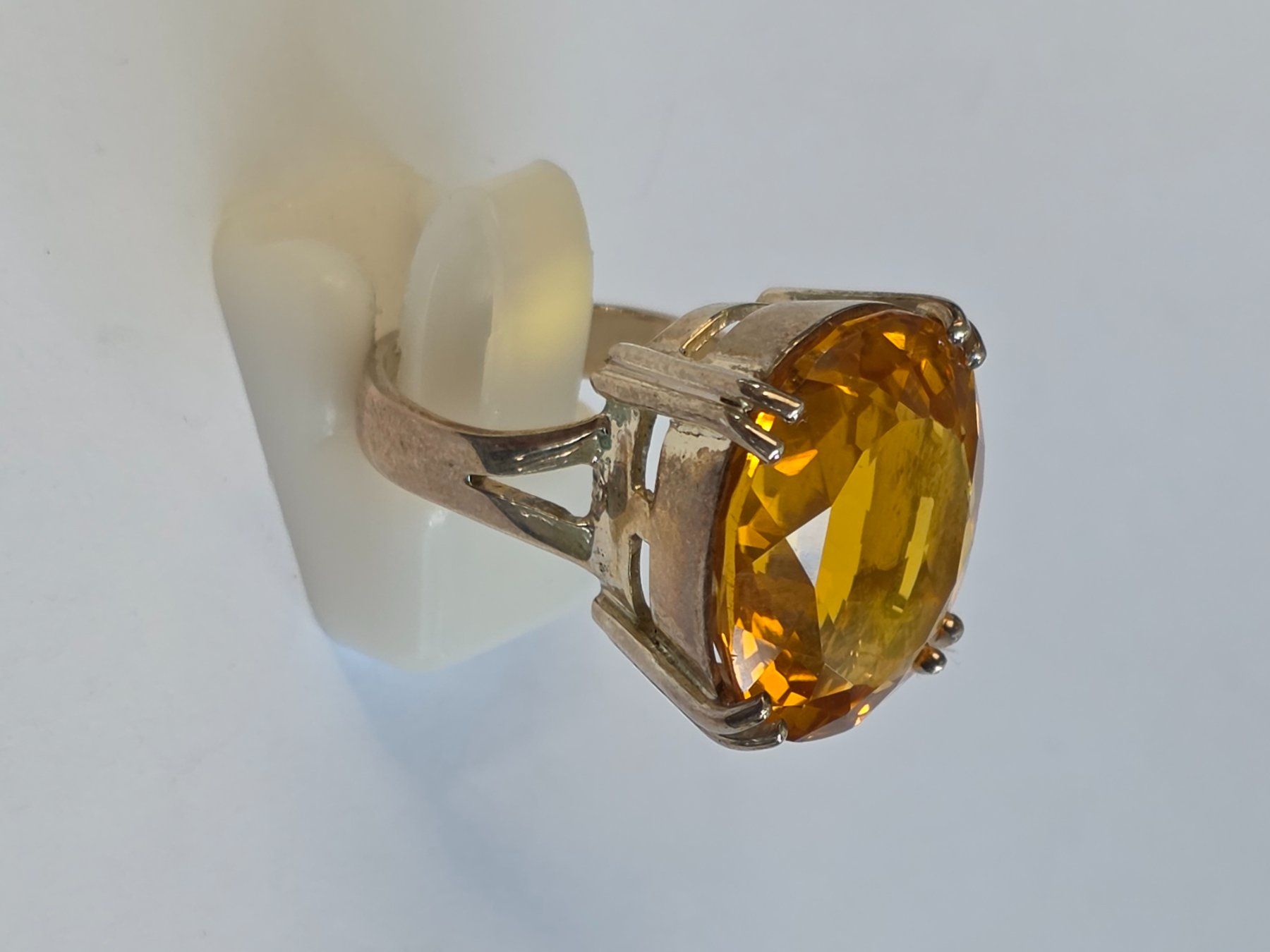 Ringe: Ring mit grossem gelbem Citrin Silber 925 – Neu (gemäss Beschreibung) aus Zürich von ben_mn5h 3