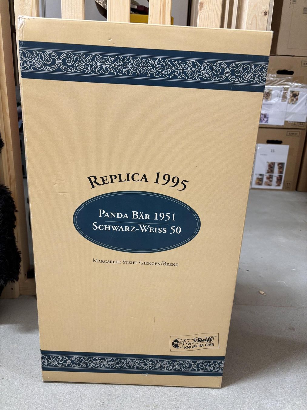 Steiff Puppen: STEIFF PANDA BÄR 1951  Schwarz/Weiss 50 – Neu (gemäss Beschreibung) aus Kernenried von larisu 1