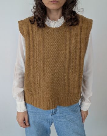 Strickweste Noa Noa braun Mohair-Mix Grösse M