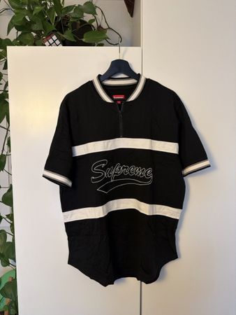 Supreme T-Shirt Half Zip Grösse L