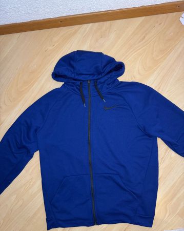 Veste de sport Nike Dri-FIT bleu marine, Taille M, parfait!