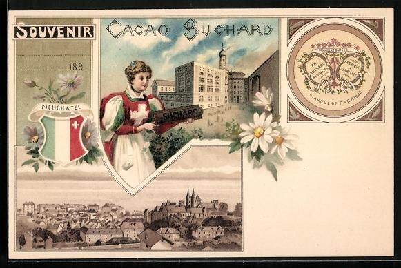 Cartes postales: Litho Neuchatel, Kakao Suchard, Panorama – D'occasion à Berlin par bartko-reher