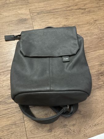 Rucksack Zwei grau Kunstleder guter Zustand 