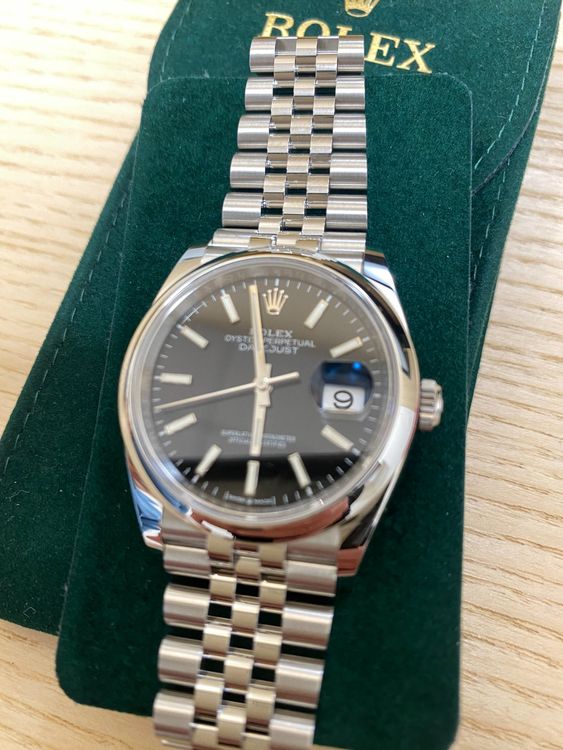 Rolex Datejust Schwarz 36mm Jubilee Armband 126200 Kaufen auf