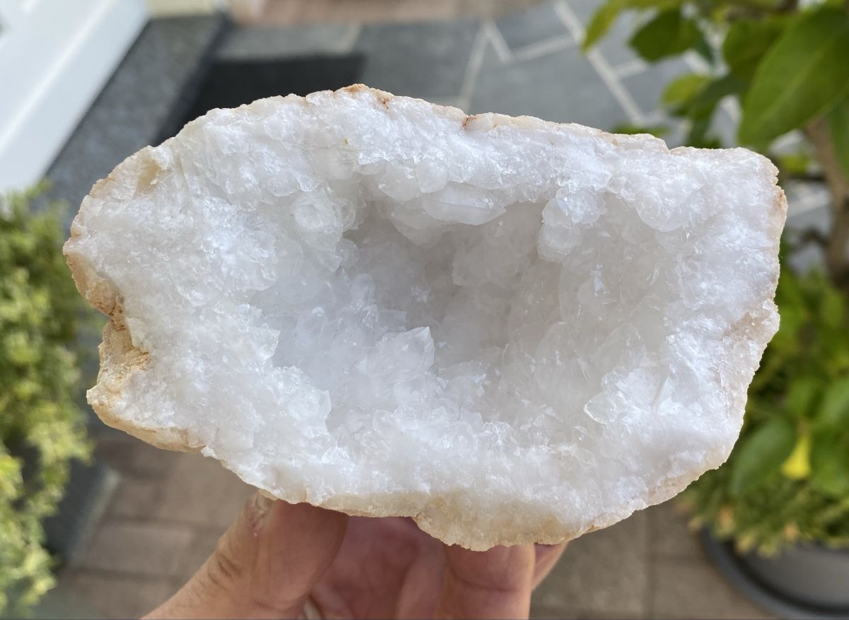 Mineralien & Heilsteine: Schöne Quarz Geode  – Gebraucht aus Selzach von 321compac 6