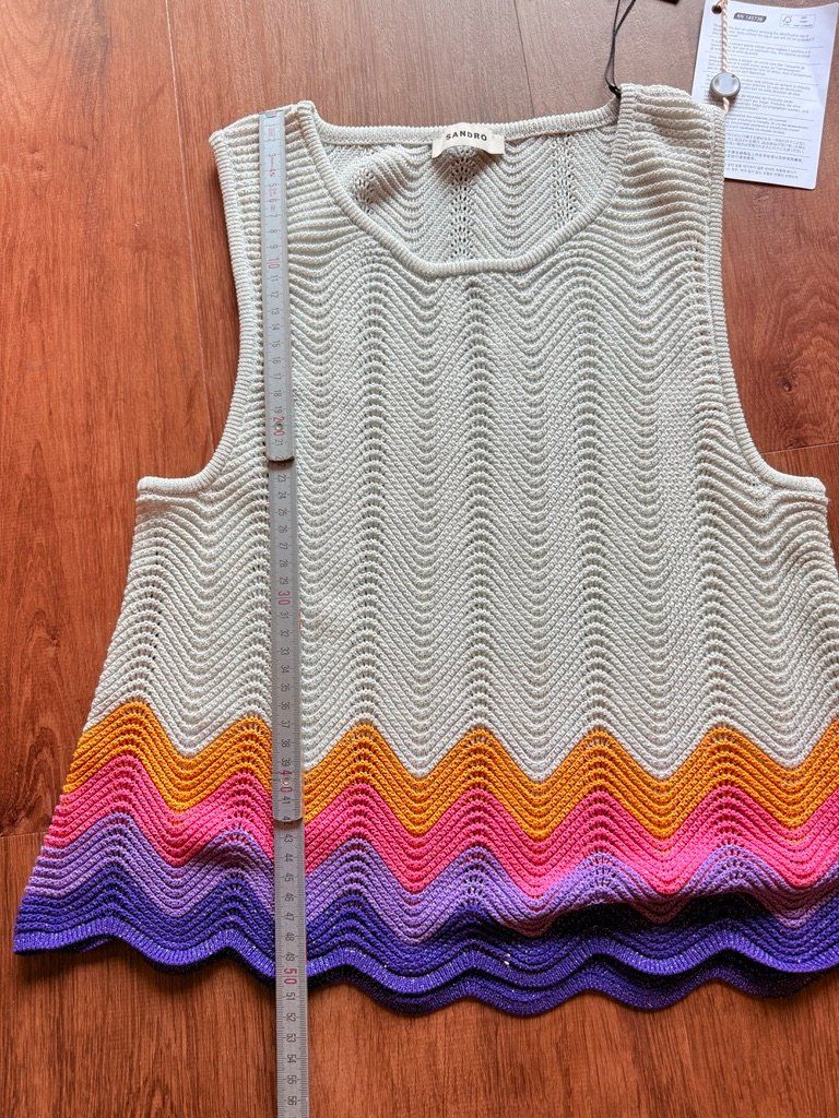Sandro Top: New Sandro Crochet Gradient Tank Top - 4 – Nuovo e nell'imballaggio originale da St-Sulpice VD venduto da juhdu 4