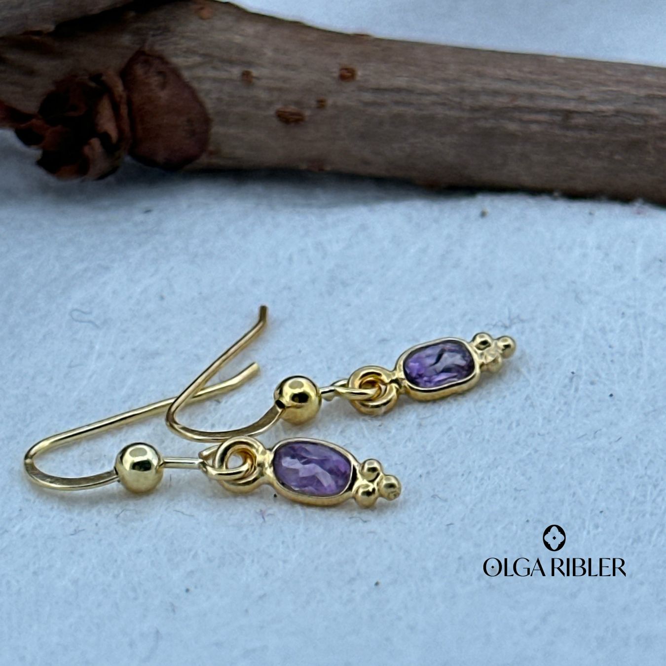 Olga Ribler Orecchini pendenti & Orecchini a lobo: Sterling Silber 925 Ohrringe mit Amethyste – Nuovo (secondo la descrizione) da Luzern venduto da Schmuckoutlet